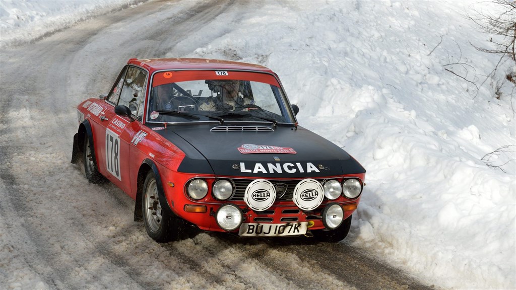 Start nr. 122, Hans Kolby Hansen under et tidligere Rally Monte Carlo Historique
(Foto: Arkivfoto, Hans Kolby Hansen)